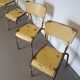 Old stacking school chairs 1950s