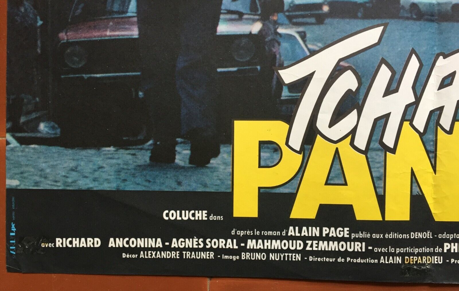 Original cinema poster "Tchao Pantin" Coluche 40x60cm 1983