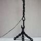 Franz West Style Vintage Brutalist Nautical Iron Chain Floor Lamp, 1970s