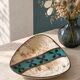 Vintage triangular ceramic bowl