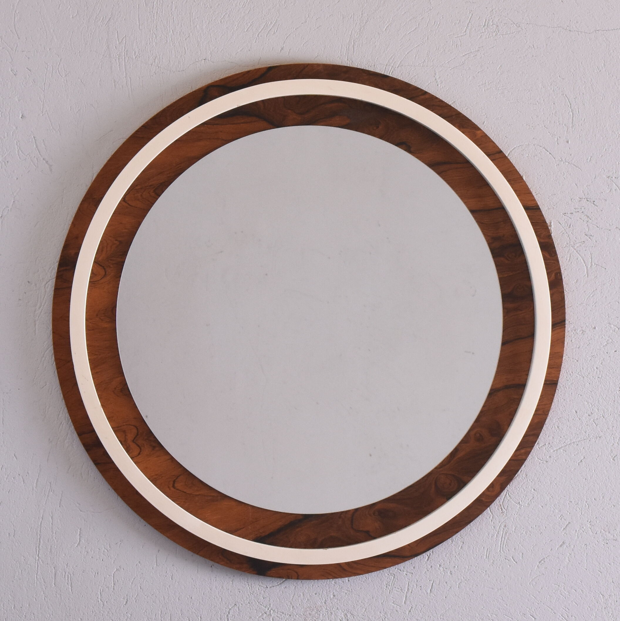 Rosewood mirror, Denmark, 1960s