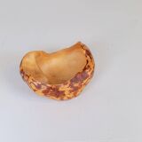 Set of 3 bowls in organic burl wood from Swedish folk art, circa 1960-1970.