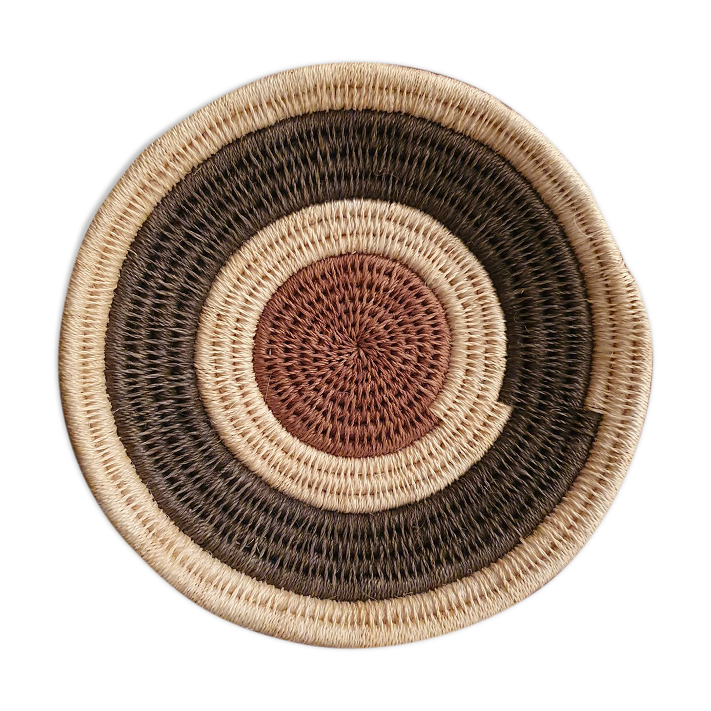 African woven basket, wall, woven basket, ethnic and natural, Botswana