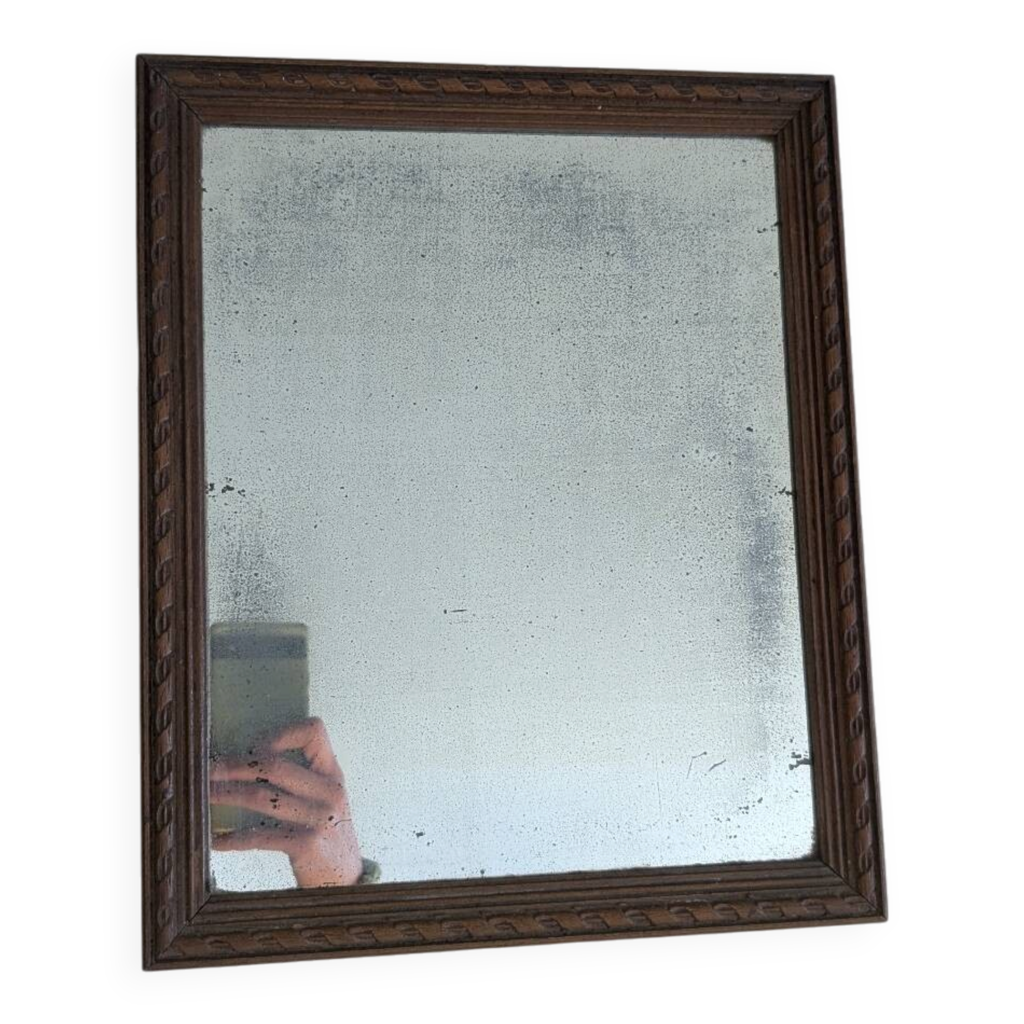 Vintage wooden mirror