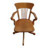 Adjustable office chair, in solid light oak – 1940
