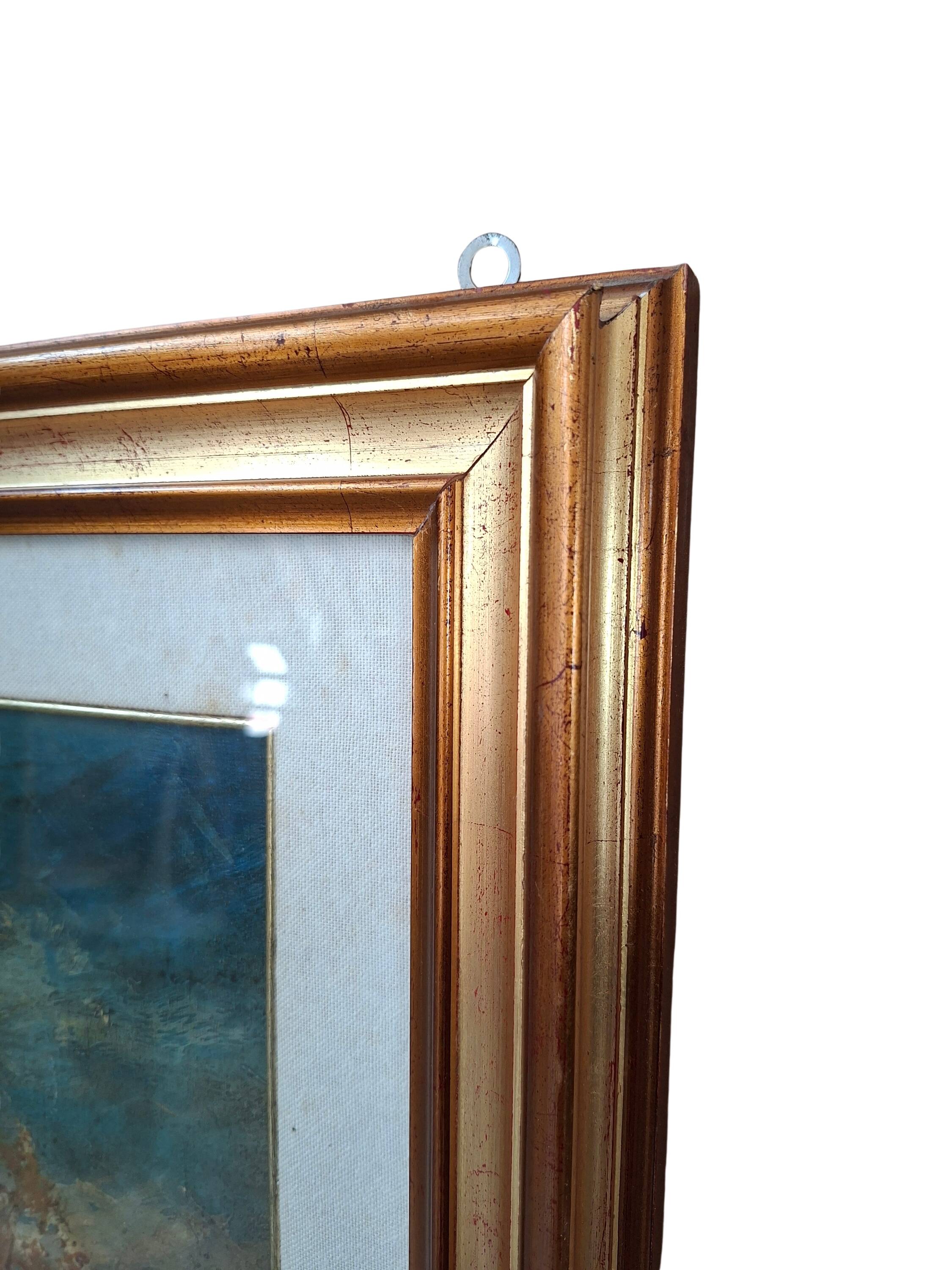 Dipinto a Olio "Paesaggio con Ponte" G. GRIGNANI. 1983