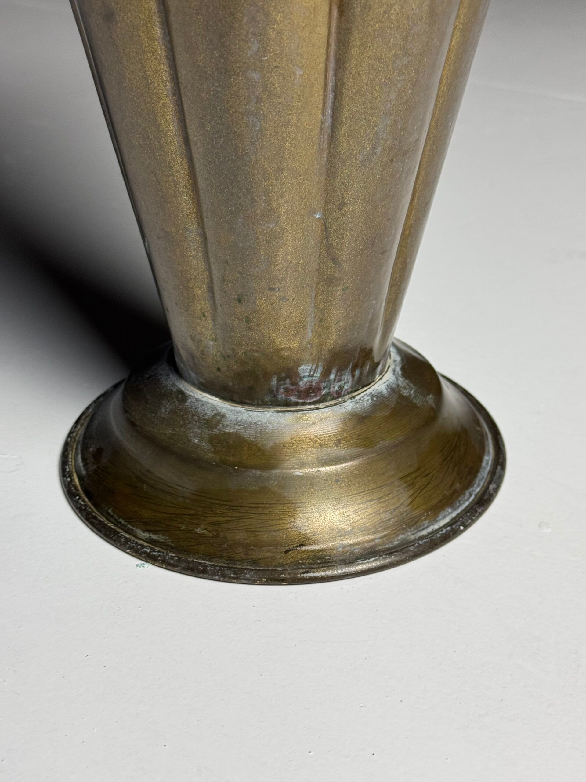 Vintage copper umbrella stand