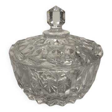Adorable vintage chiseled glass jam maker