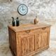 Old cabinet, workbench, kitchen island counter on casters