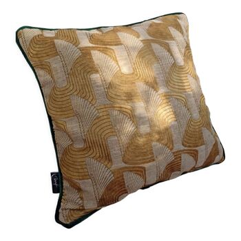 Golden jacquard cushion 40x40
