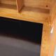 Vintage Guillerme and Chambron secretary desk in solid oak from the 50s and 60s