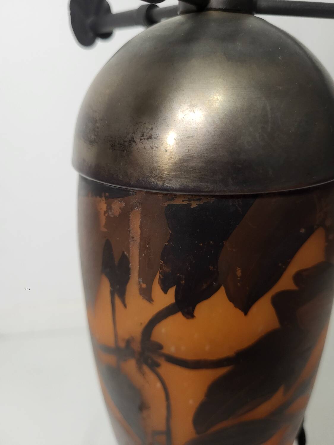 Lampe en verre- art nouveau