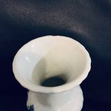Petit vase 15cm signé delft blue 1960 base carrée peint main fleur faïence vintage ancien