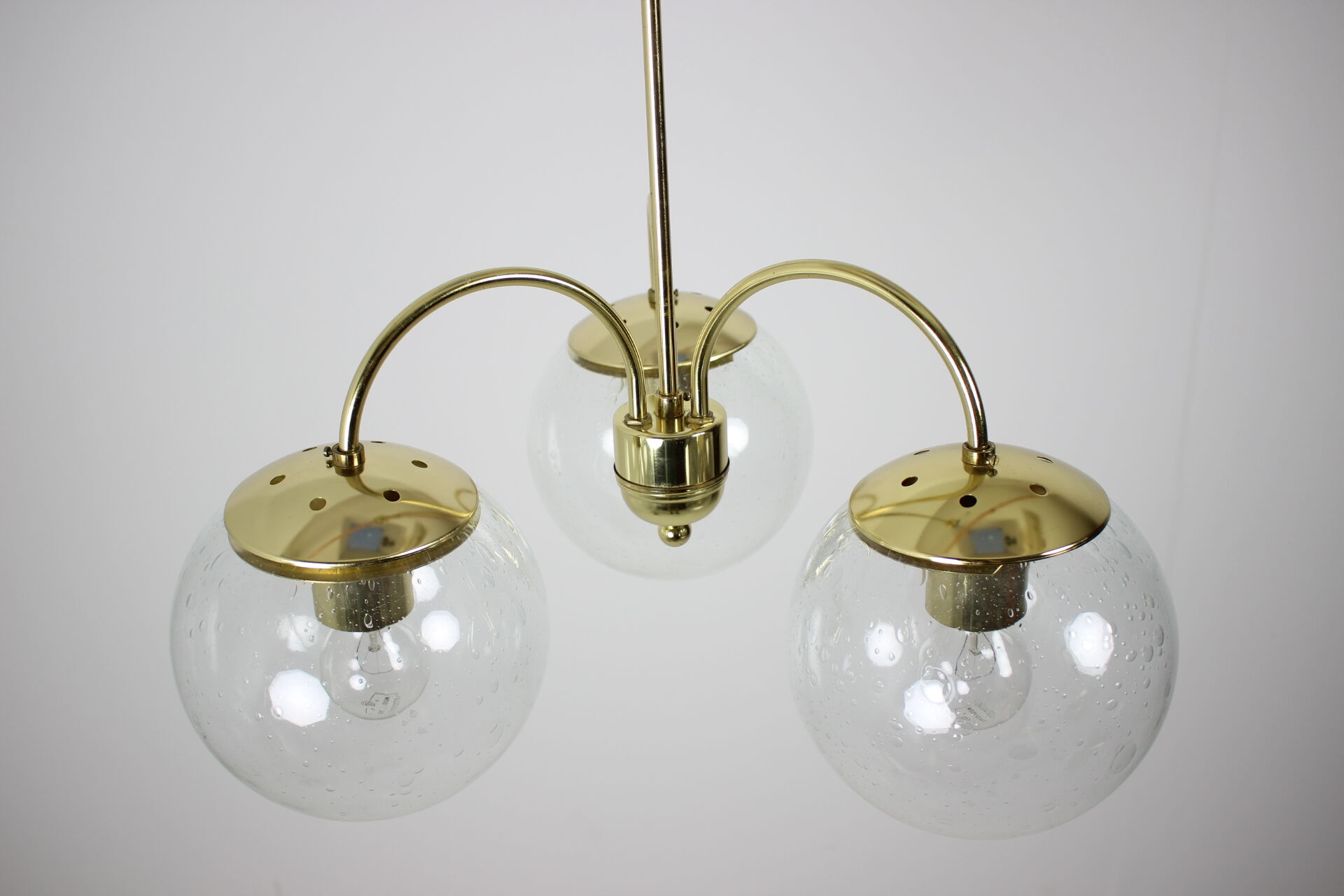 Mid-century chandelier Kamenický Šenov, 1980
