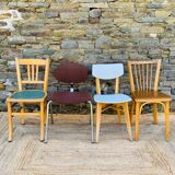 Set of 8 mismatched chairs