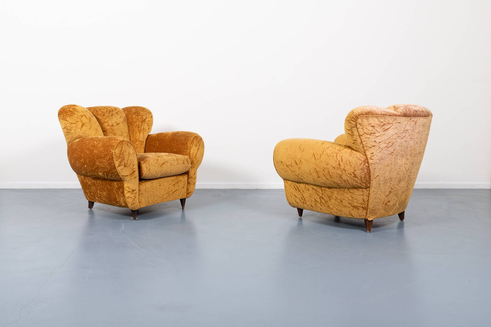 Pair of lounge chairs from Arredementi Borsani, 1940’s Italy