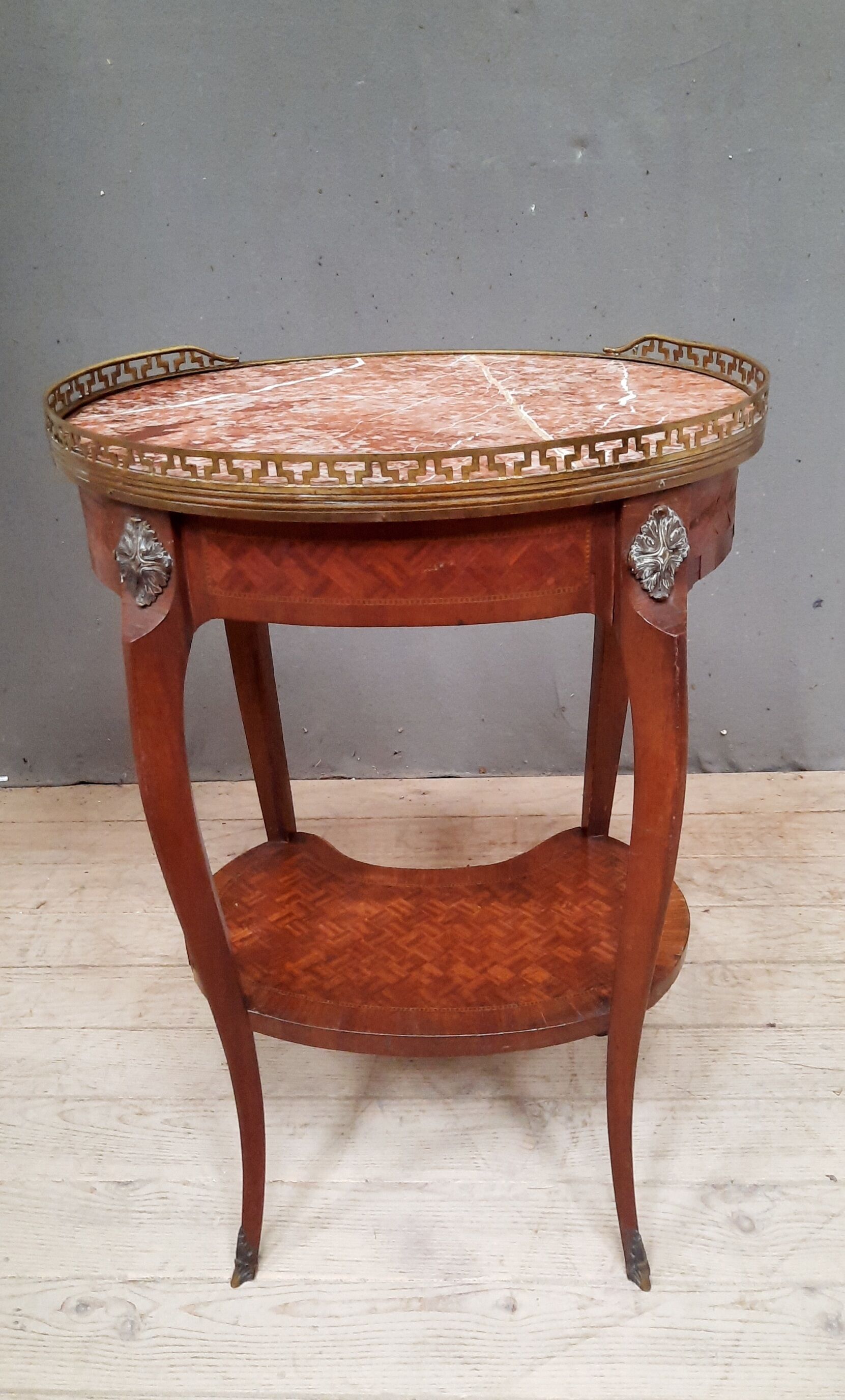 Marquetry living room table