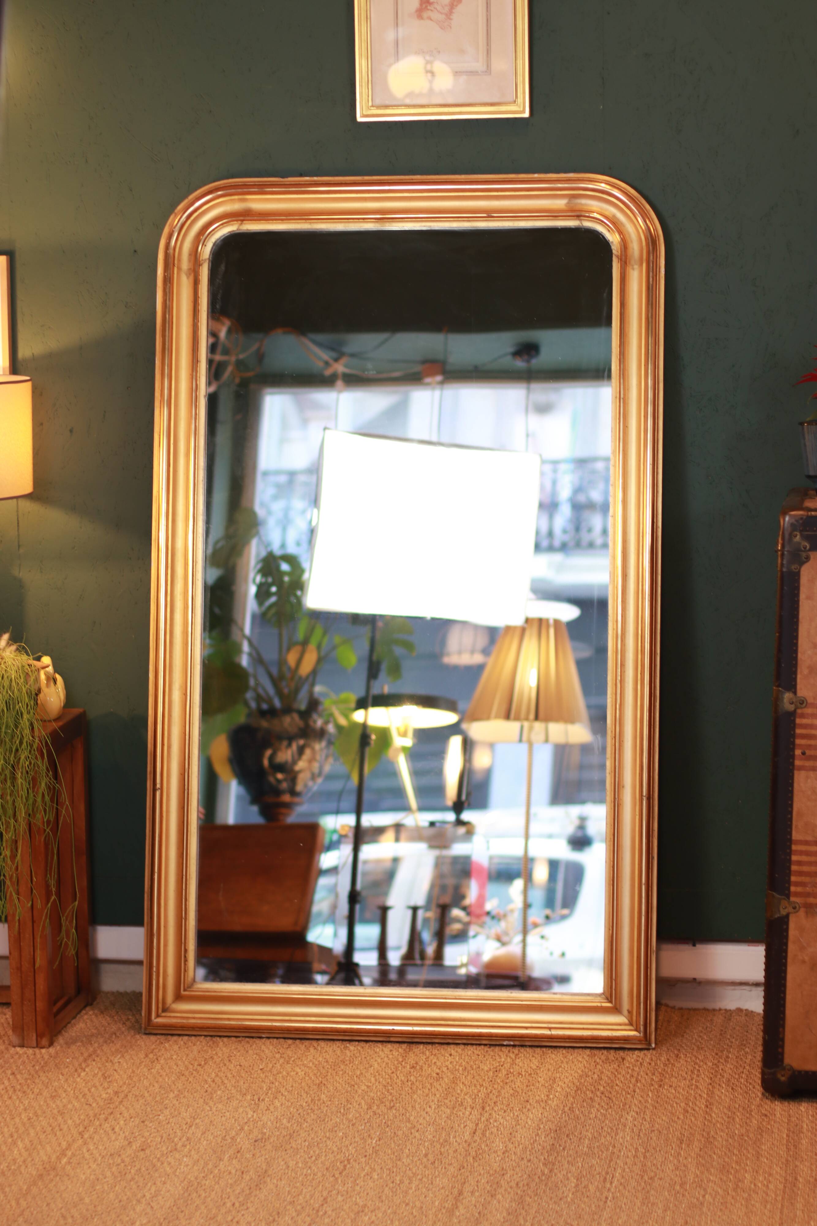 Very large Louis Philippe golden mirror