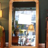 Très grand miroir Louis Philippe doré