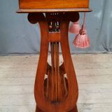 Side table with lyre base