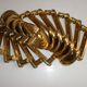 1 out of 12 pcs. Postmodern italian designer sottsass brass wall coat hooks