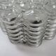Vintage ceiling light WILA Leuchten in textured glass, Germany 1970.