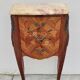 Louis xv style bedside table in rosewood marquetry