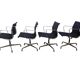 Set of 4 Vitra EA 108 chairs, black hopsak