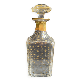 3345 – Baccarat Perfection Golden Decanter – 19th century