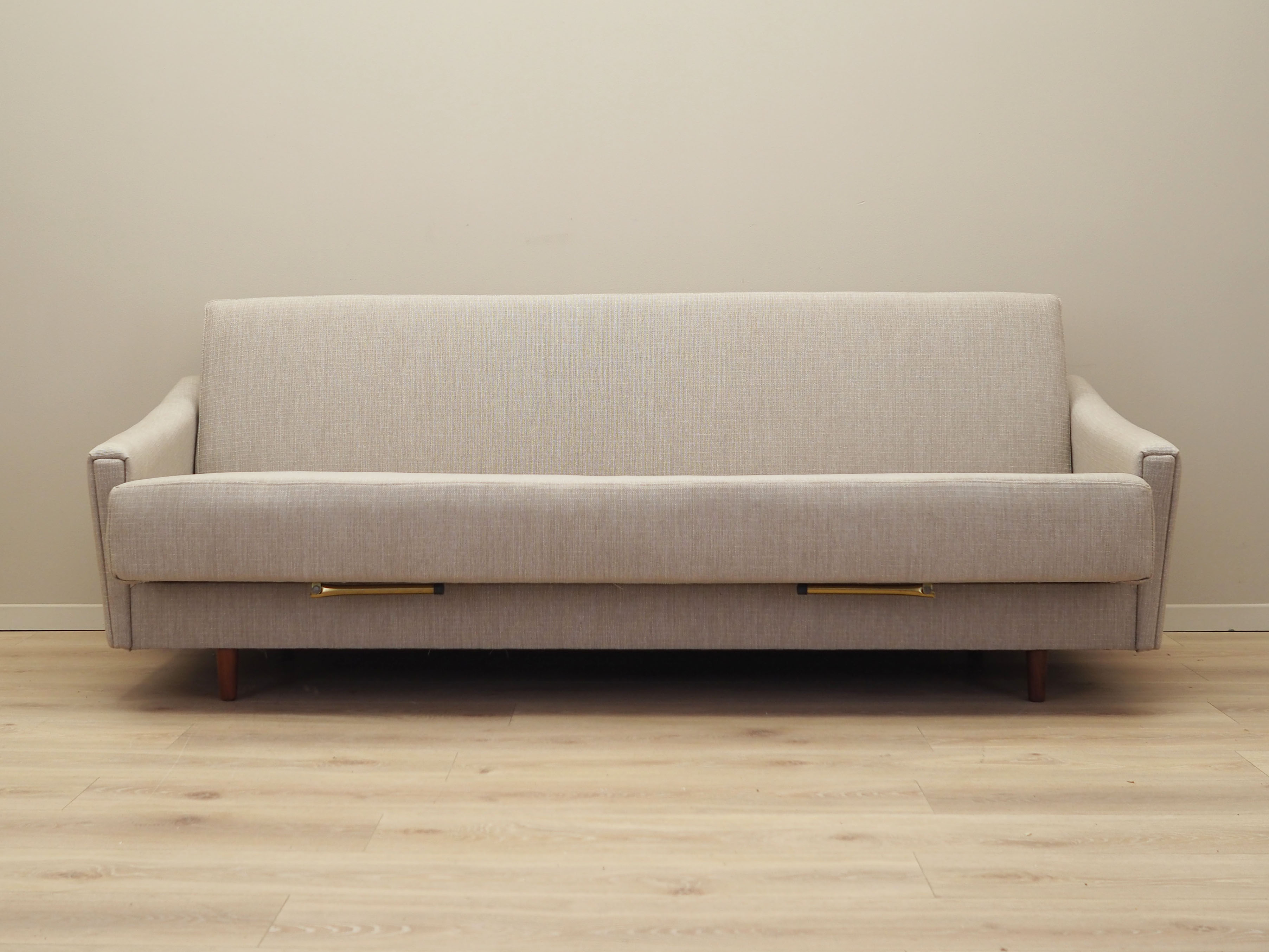 Beige sofa bed, Danish design, 1970s, production: Denmark