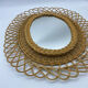 Rattan mirror