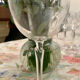 Crystal wine glasses (bud-shaped foot)