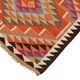 Turkish Handwoven Vintage Herki Kilim 90 cm x 322 cm