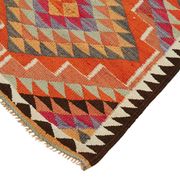 Turkish Handwoven Vintage Herki Kilim 90 cm x 322 cm