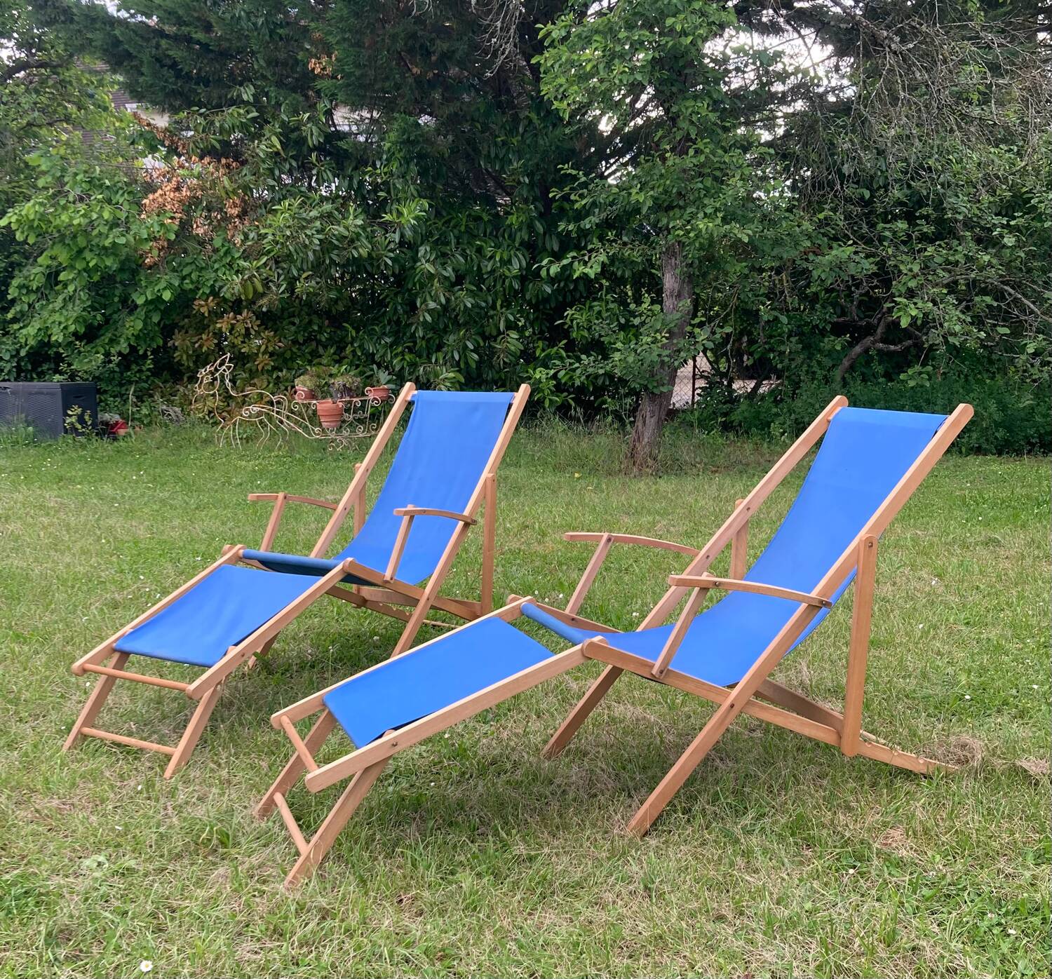 Mid 20th century sun loungers