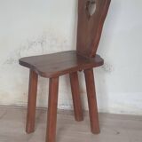 Chaise de vigneron en bois