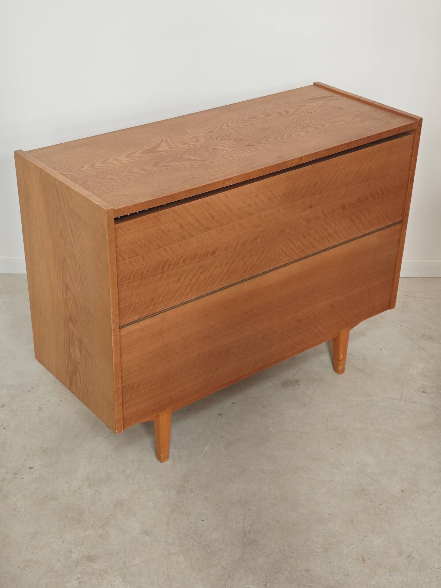 Wooden storage chest for linen or toys Jitona Sobeslav 1960