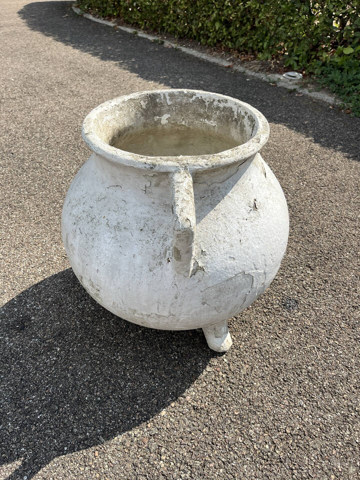 Willy Guhl jardinière marmite tripode 1950 fibrociment vintage