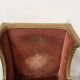 Two Louis XVI style wing chairs in gilded wood, 20th century