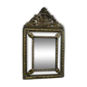 Miroir en laiton repoussé, style louis xiv, époque napoléon iii – xixe