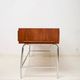Mahogany and chrome metal desk, Italian manufacture, Italy, 1960s