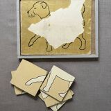 Puzzle en bois représentant un chien