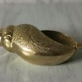 Cendrier coquillage laiton