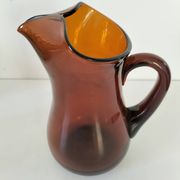 Vintage smoked glass pitcher