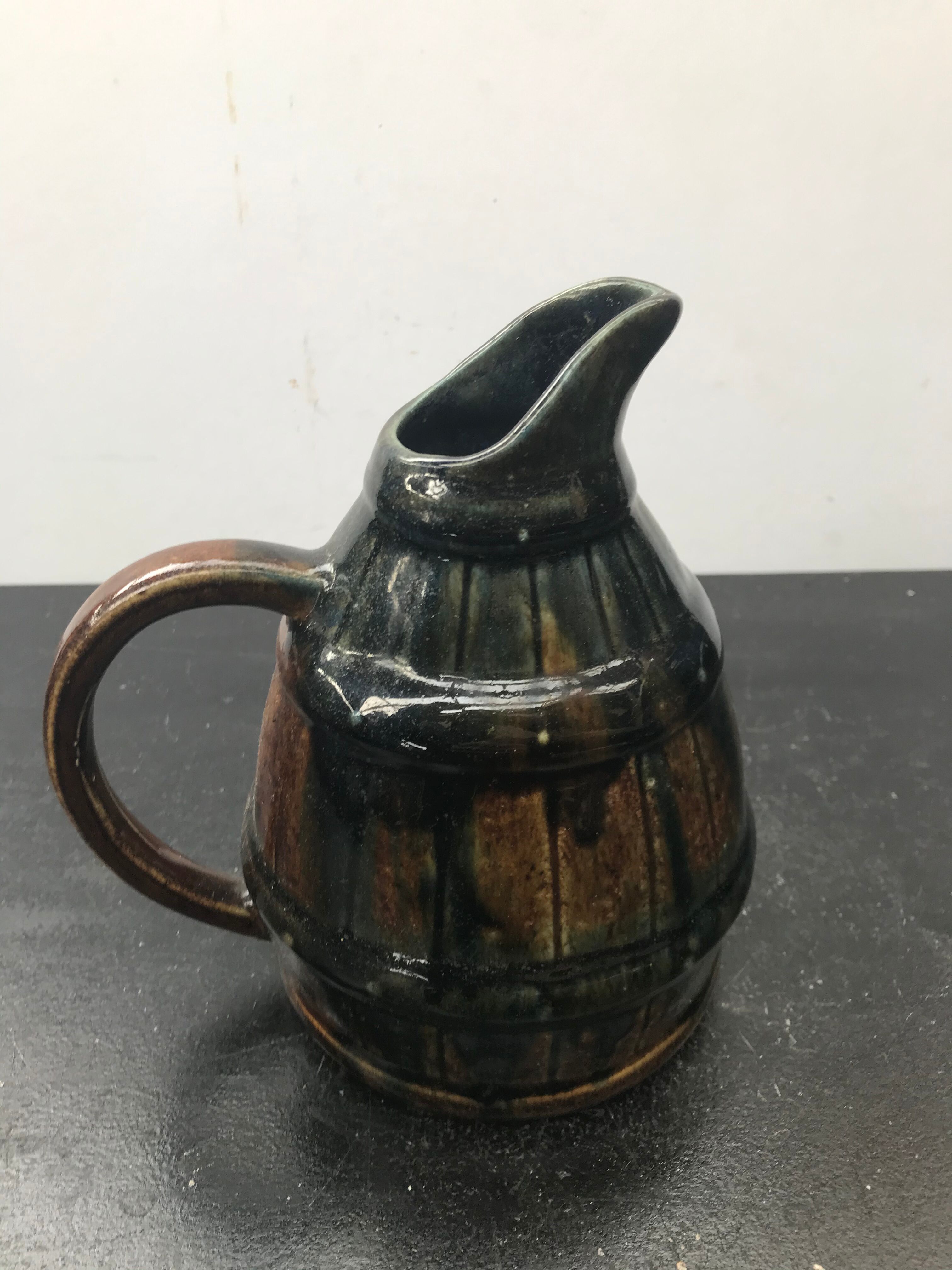 Former digoin ceramics brown shape pitcher