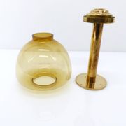 Set of 5 Scandinavian Hans-Agne Jakobsson Claudia model candlesticks in brass