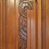 3-door Art Deco Parisian wardrobe and bevelled mirror