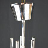 Modernist chrome chandelier