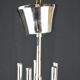 Modernist chrome chandelier