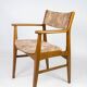 Teak chair with armrests 60s